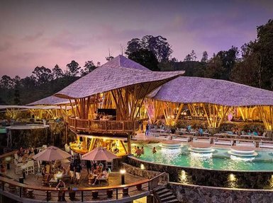 Ravana pool club at dusk